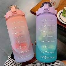 Bình Đựng Nước 2L Dễ Thương Có Vạch Báo Giờ Uống Nước