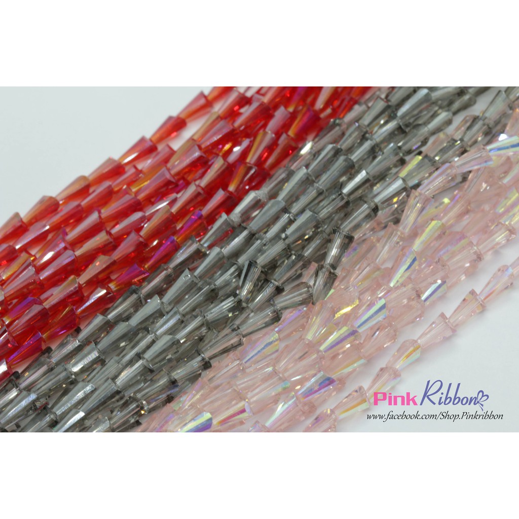 Dây hạt pha lê chuông 7mm - link 1/2