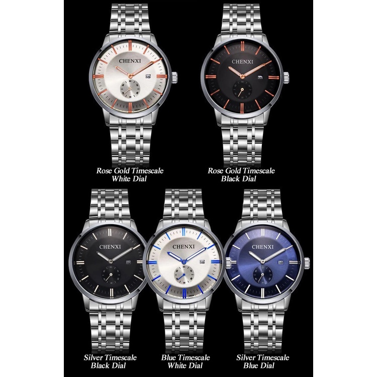Đồng Hồ Đeo Tay Chexi Bằng Thép Không Gỉ Chống Nước Dành Cho Nam