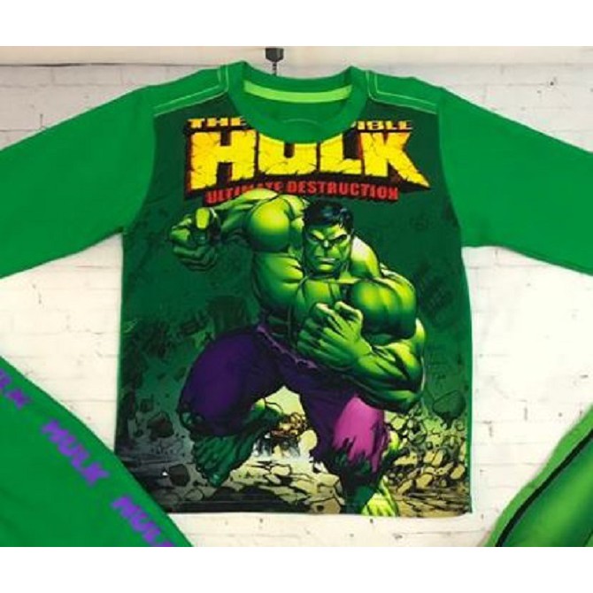 Bộ dài tay người khổng lồ xanh Hulk