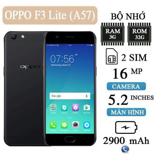 Điện thoại OPPO A57 (F3 Lite) Ram 3G/32G Nguyên Zin , chiến PUBG/Liên Quân mượt  Tặng Kèm Cường Lực và Ốp Lưng