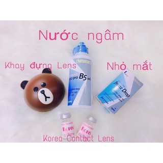 Nước ngâm và nhỏ mắt lens