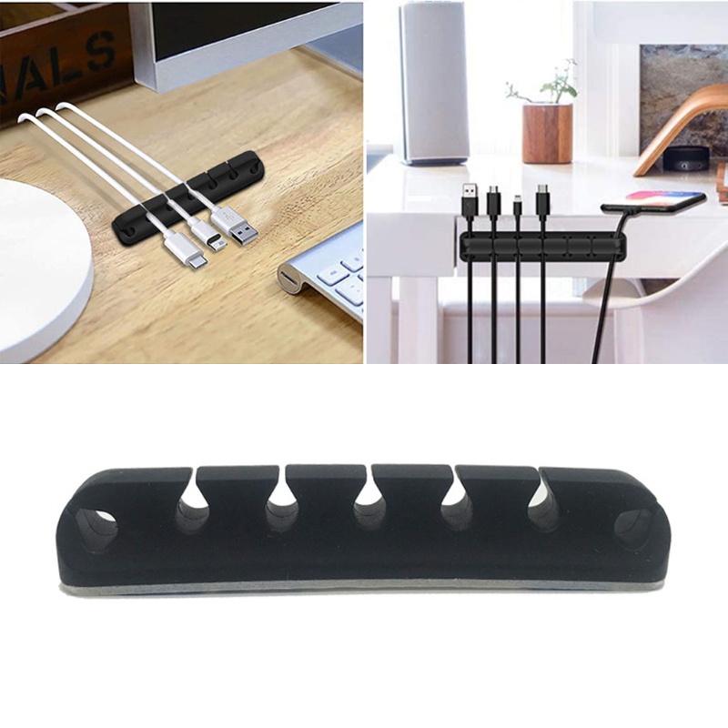 Giá Đỡ Kẹp Dây Cáp 7 Lỗ Sắp Xếp Gọn Gàng Cho Nhà Ở / Văn Phòng