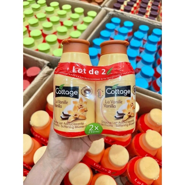Bộ 2 Chai Sữa Tắm Cotttage Cao Cấp Pháp 250ml Lưu Mùi Thơm Lâu