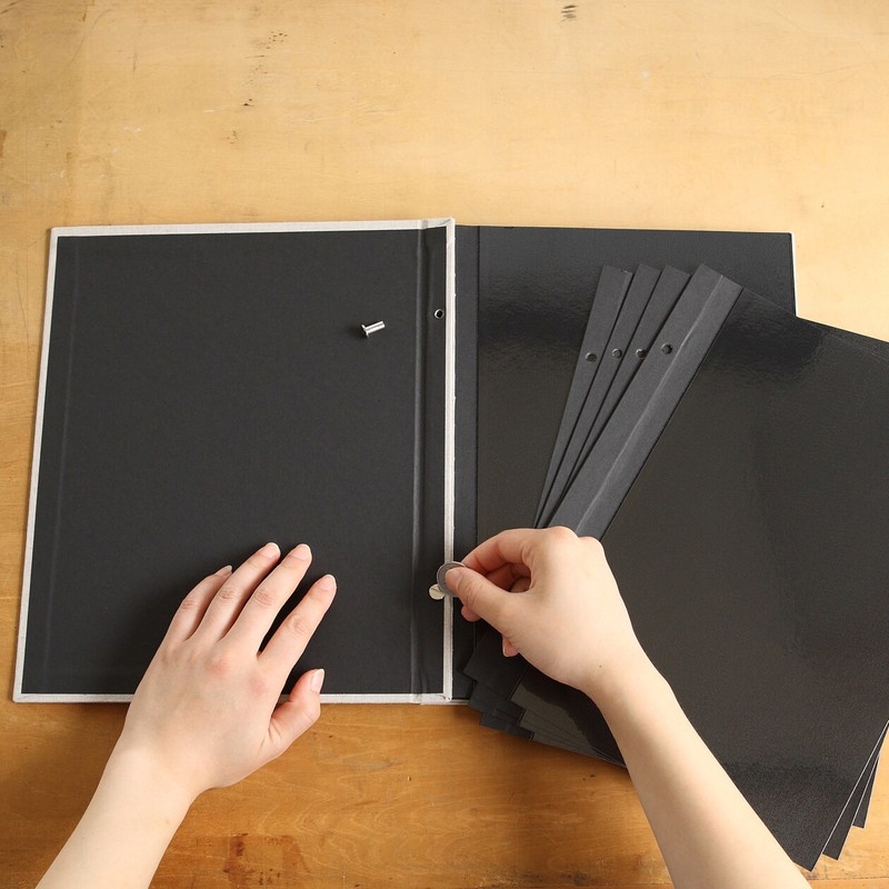 Muji Album Bìa Cotton Vuông - Ecru