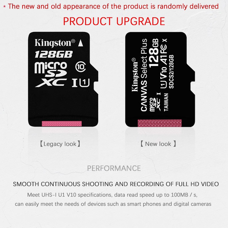 Thẻ Nhớ Micro Sd Kingston 128gb / 64gb / 32gb / 16gb