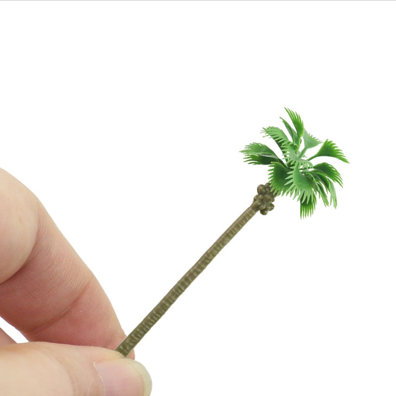 Mô hình cây thốt nốt, cây cọ nhựa trang trí sa bàn, mô hình tiểu cảnh, DIY