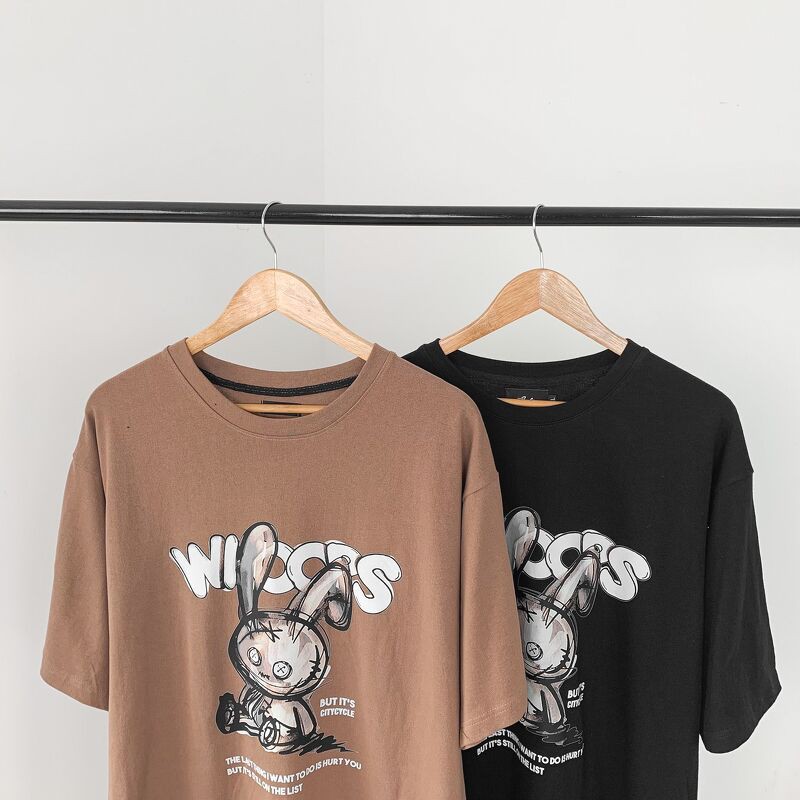 Áo thun nam nữ Rabbit City Cycle - Áo thun tay lỡ Unisex form rộng hàng Local Brand | BigBuy360 - bigbuy360.vn