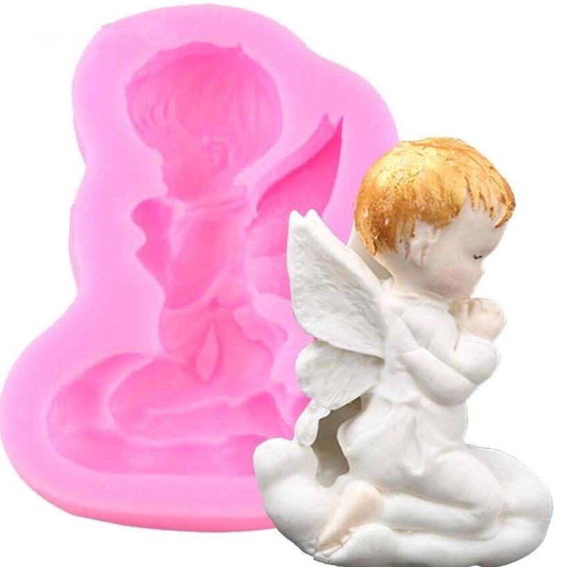 Khuôn Silicon Làm Kẹo Đường Hình Thiên Thần Em Bé