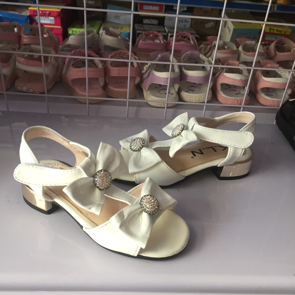 sandal Bé Gái Size 27-31 hai nơ xinh