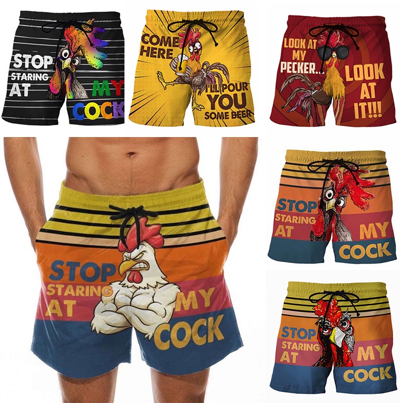 Quần Short Thể Thao Đi Biển Los Pollos Hermanos Mau Khô Cho Nam