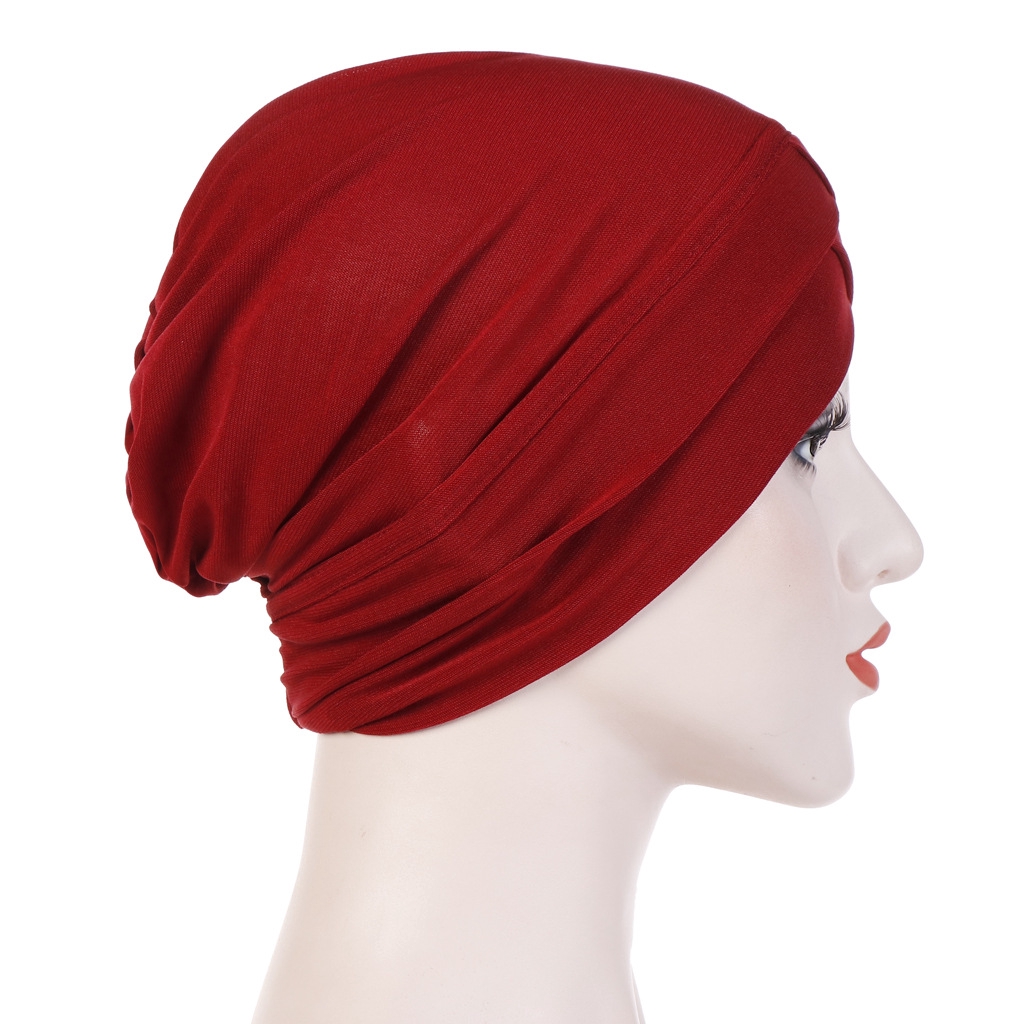 Khăn cotton trùm đầu thắt nút co giãn phong cách turban cho nữ