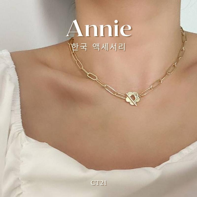 Dây chuyền, vòng cổ titan mắt xích mạ vàng không đen gỉ thời trang cá tính Annie CT21