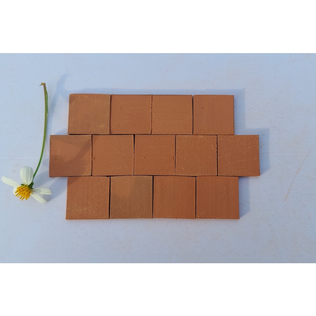 100 Viên - GẠCH ỐNG, GẠCH THẺ Mini, Gạch Đất Sét Nung Mô Hình, Tiểu Cảnh.