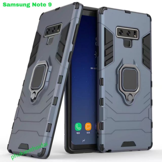 Ốp lưng Samsung Note 9 / Note 10 Plus / Note 20 Ultra / S22 Ultra chống sốc Iron Man Iring cao cấp giá đỡ xem phim