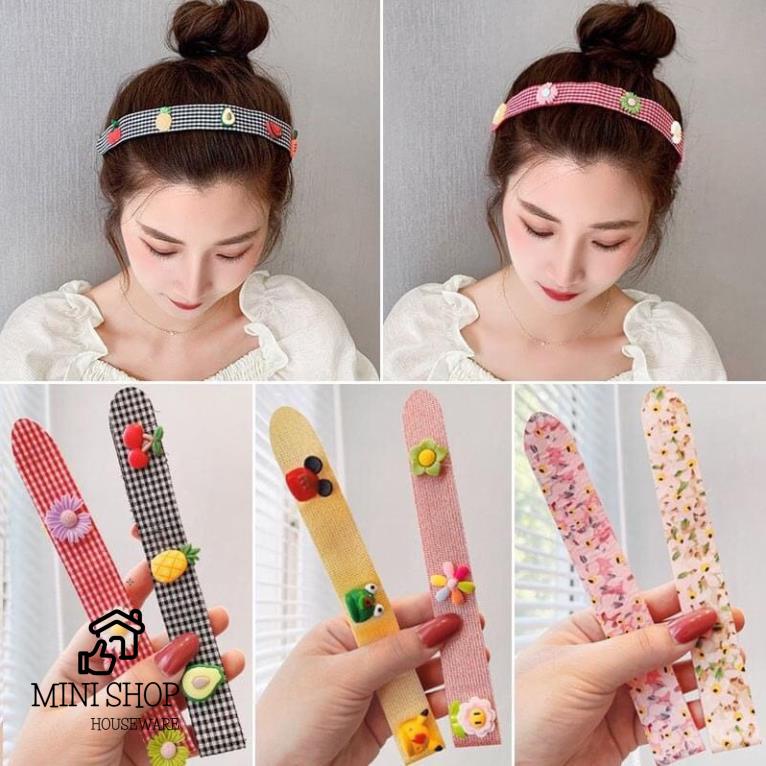 Bờm Dán Tóc, Băng Đô Cài Mái Hàn Quốc Siêu Xinh Cho Bé Gái