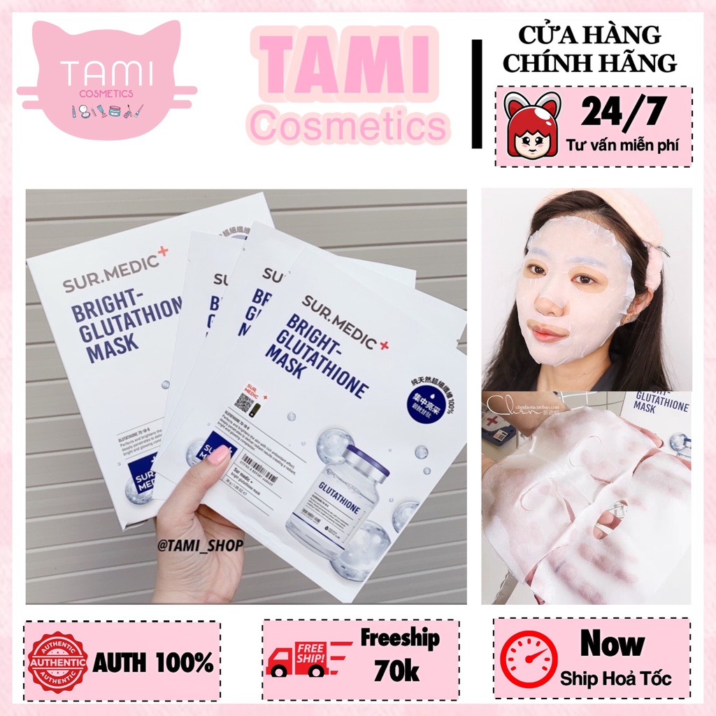 Mặt Nạ Sur.Medic + Bright - Glutathione Mask
