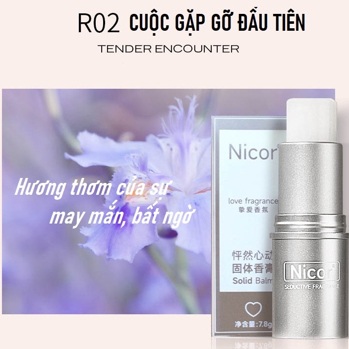 Nước Hoa Khô Nicor Dạng Sáp Lưu Hương Thơm Lâu Cho Nam Và Nữ