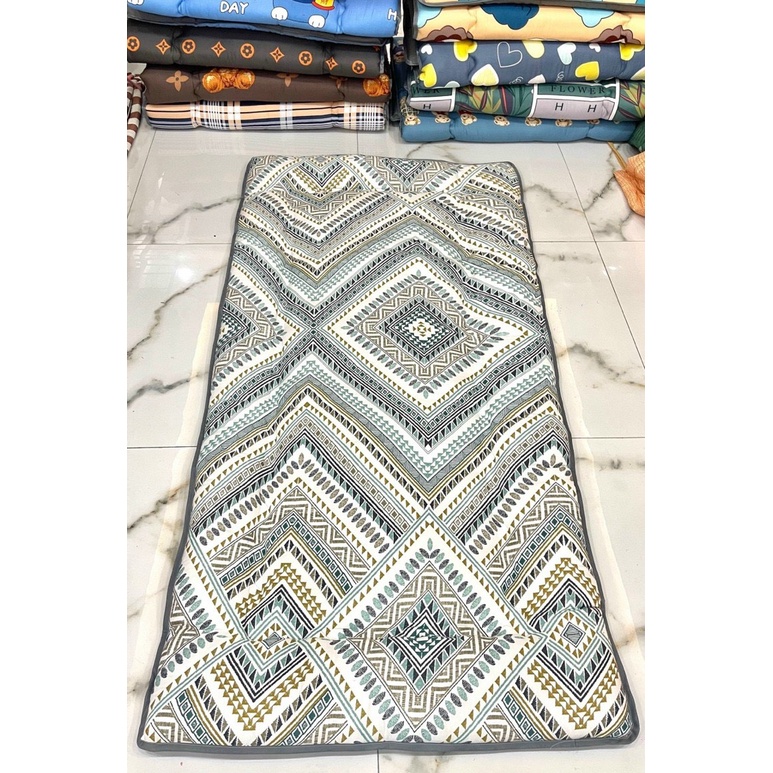 Topper nệm bông xuất Nhật cao cấp , Đệm Topper ngủ trưa văn phòng, Tấm làm mềm đệm cotton mềm mại (Đủ Kích Thước)