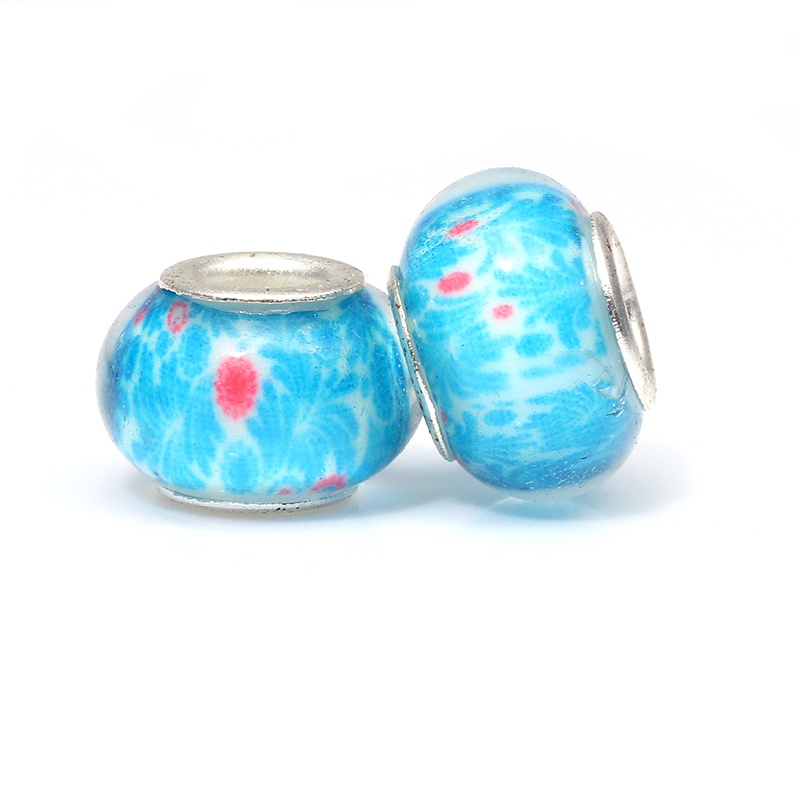 Hạt Charm Màu Bạc Murano Thời Trang Dành Cho Nam Và Nữ