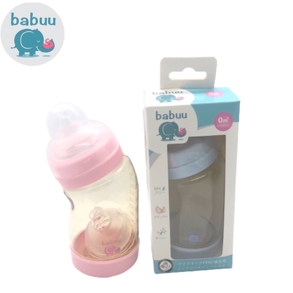 Bình sưa cổ nghiêng Babu 270ml