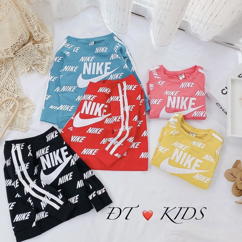 Bộ Cottton Dài Tay Bé Trai/Bé Gái❤️Bộ Thể Thao Chất cotton có giãn 4 chiều siêu mềm mịn cho bé❤️ Bộ in tên thương hiệu