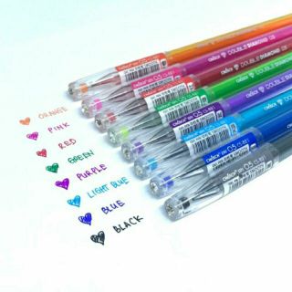 Combo hộp bút gel kim cương