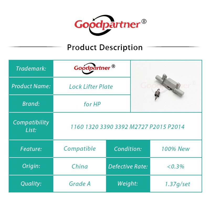 Phụ Kiện Khóa Nâng 10 RC1-3490 - 000 Cho HP 1160 1320 3390 3392 M2727 P2015 P2014 for CANON LBP 3310 3370 3410 3460 6280