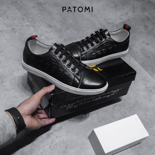Giày thể thao nam chất da cao cấp PATOMI, giày sneaker nam công sở  Phong cách thời trang Ulzzang-G455