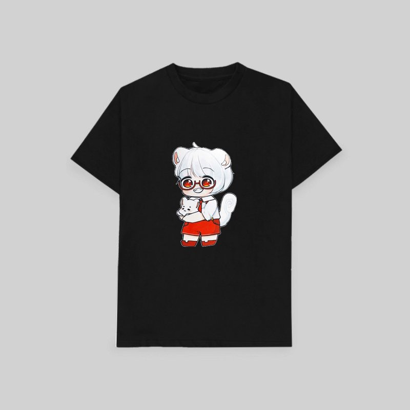 Áo thun phông đen in hình HERO TEAM ver ÔM THÚ Simmy Phong cận Siro Mr Vịt Sammy Đào Timmy Kairon Timy Kamui