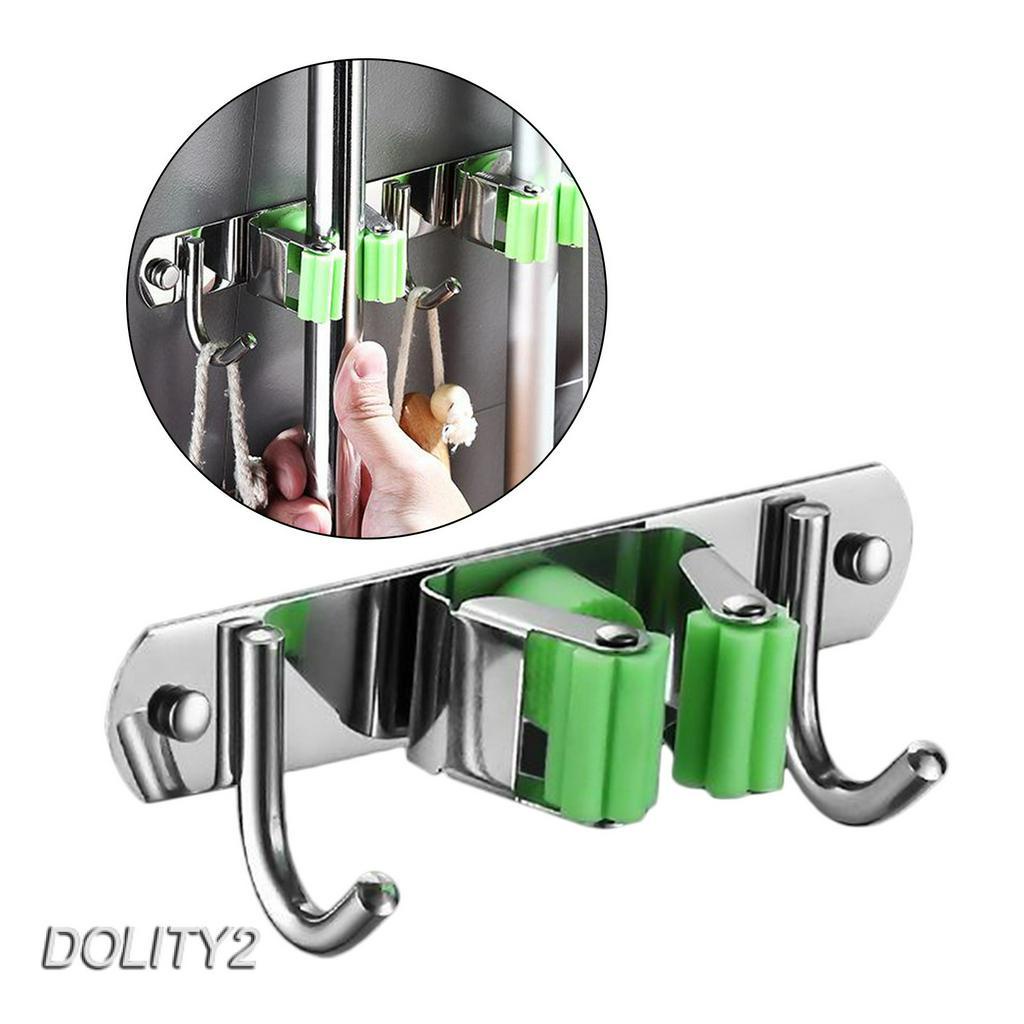 [Dolity2] Giá Đỡ Cây Lau Nhà Gắn Tường Bằng Thép Không Gỉ # 1
