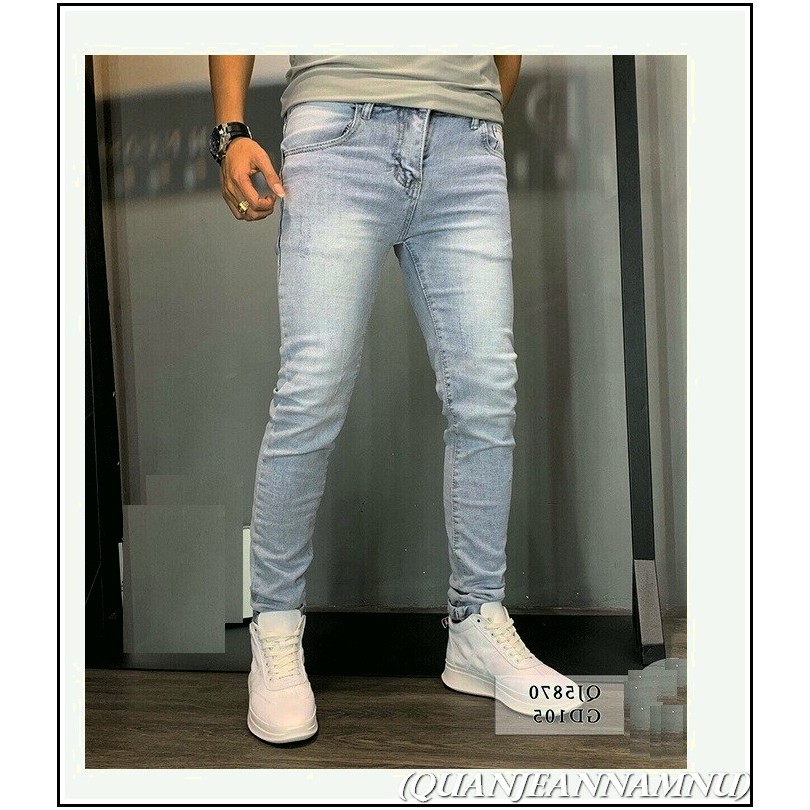 Quần jean nam XANH BẠC S5678 chất jean giãn tốt MẪU-PL311