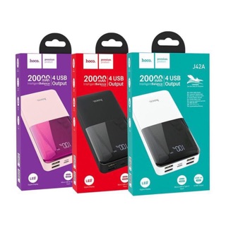 ❎❎pin dự phòng 20.000mah hoco j42a- - 4 cổng ra usb, có lcd hiển thị phần trăm