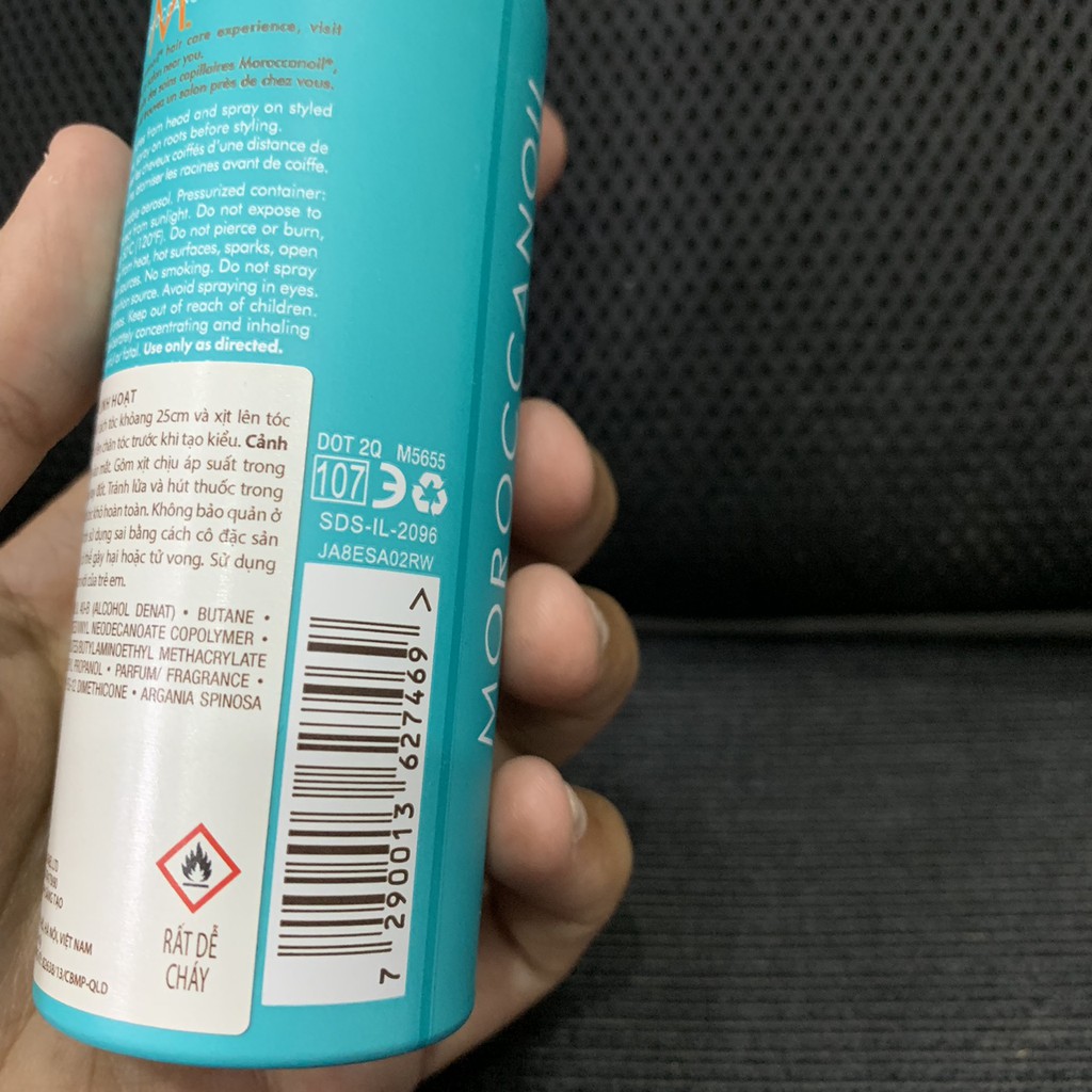 🌼Chính hãng 🌺 Gôm xịt giữ nếp linh hoạt Moroccanoil Luminous Hairspray 75ml ( New 2021 )