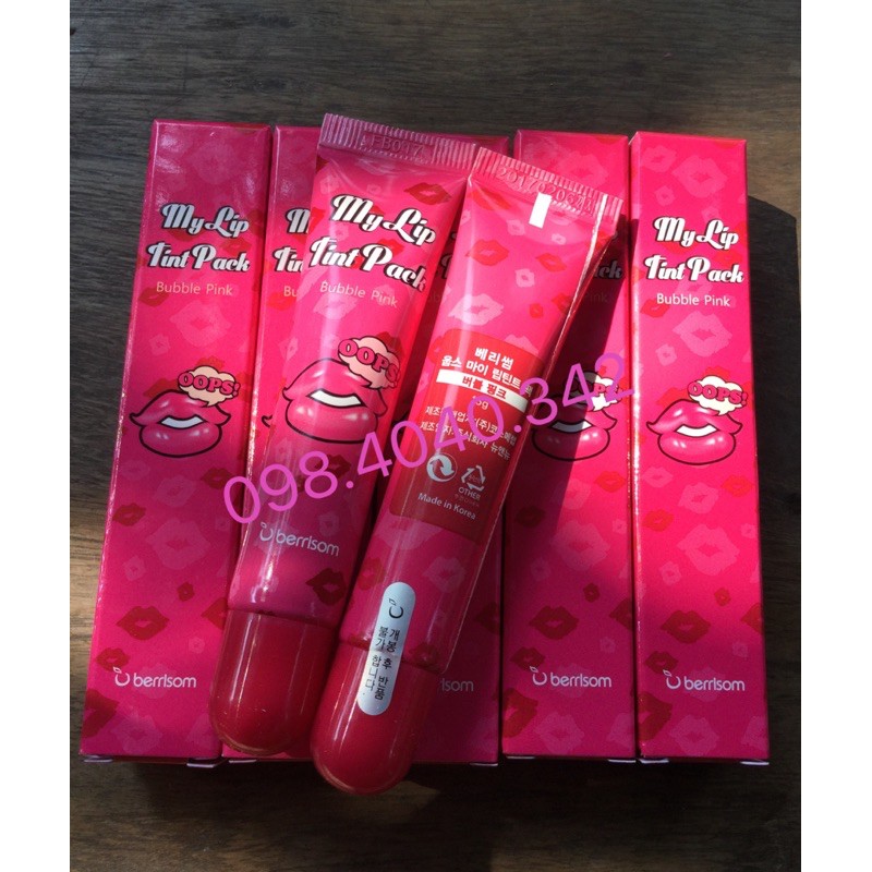 Son xăm Berrisom #Bubble pink Chu my lip tint pack chính hãng | BigBuy360 - bigbuy360.vn