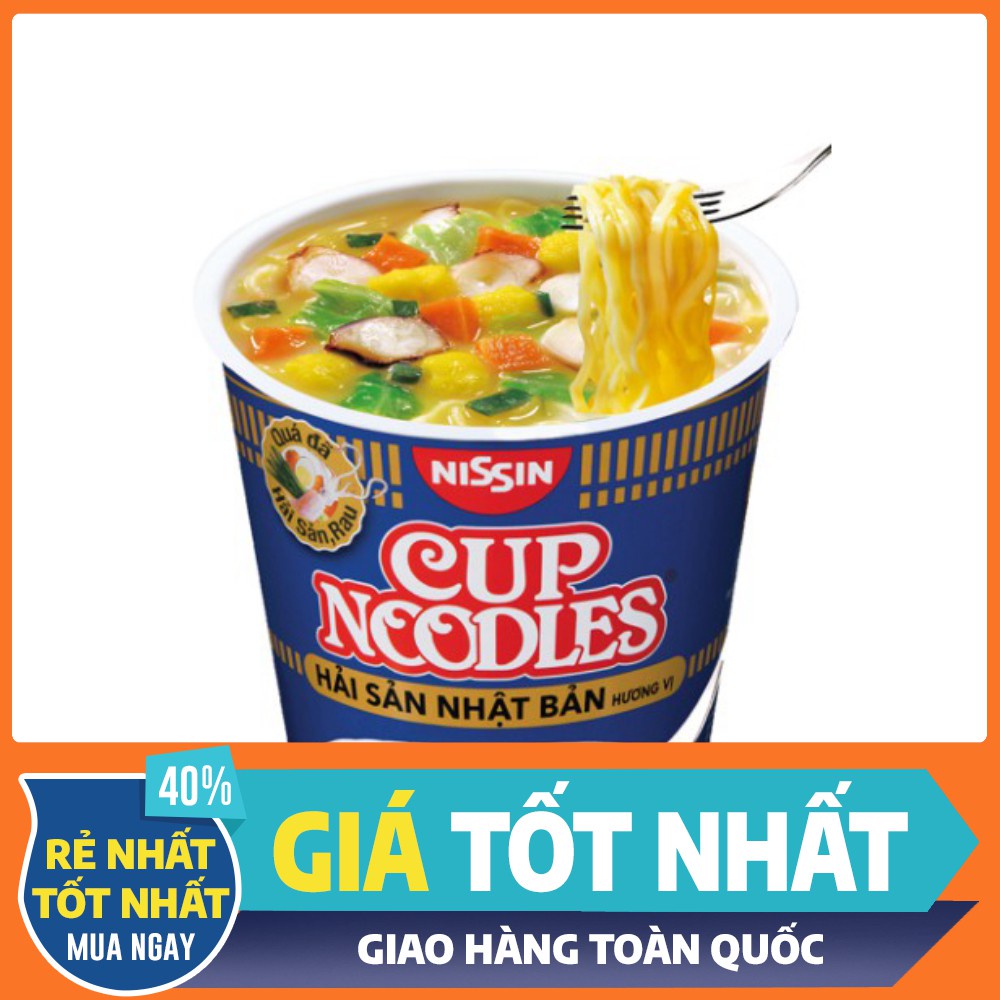 [HCM] Thùng 24 Ly Mì Cup Noodles Nissin 67g/ly đến 74g/ly nhập khẩu Thái Lan - Giảm Giá Mùa Dịch