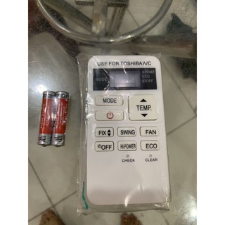 Điều Khiển Máy Lạnh Điều Hòa Toshiba Ngắn