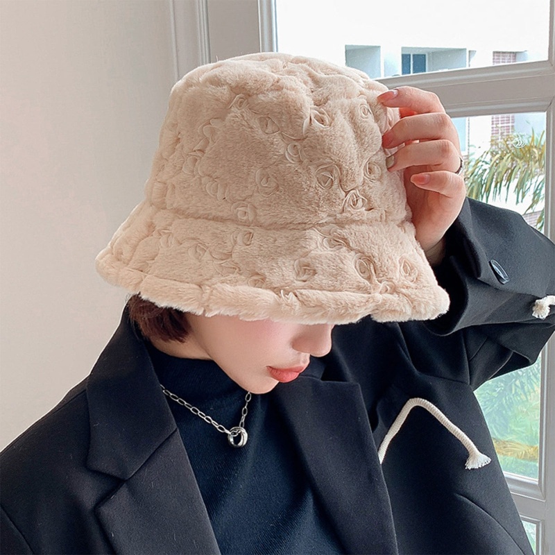 Mũ Tai Bèo Họa Tiết Hoa Hồng Giữ Ấm Thời Trang Đường Phố