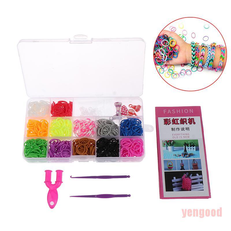 Bộ 600 Vòng Tay Cao Su Co Giãn Diy