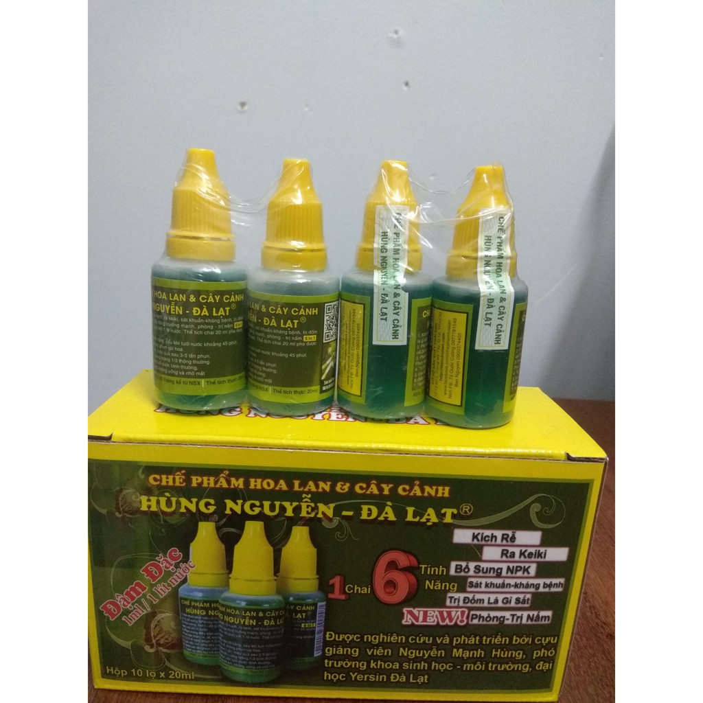 Chế phẩm Hùng Nguyễn cho hoa lan, cây cảnh -1 lọ 20ml