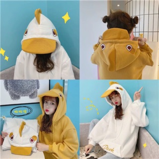 [ Kèm hình thật ] Áo hoodie vịt form rộng