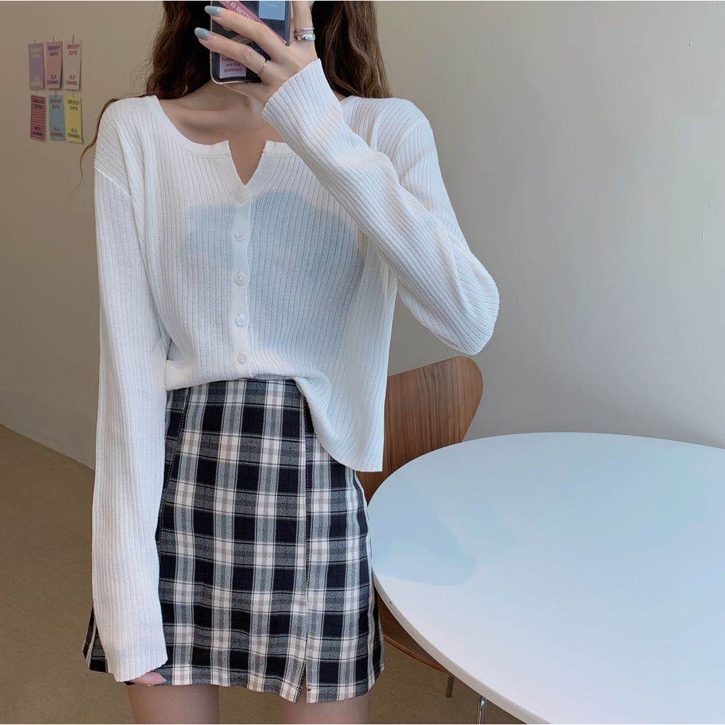 Áo khoác Cardigan dệt kim phong cách thời trang Hàn dành cho nữ | BigBuy360 - bigbuy360.vn