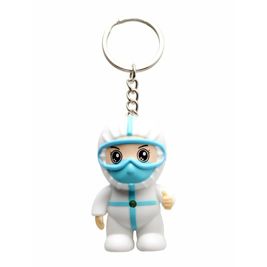 Anti-epidemic Souvenir White Angel Keychain Cartoon Nurse Keyring Pendant Toys