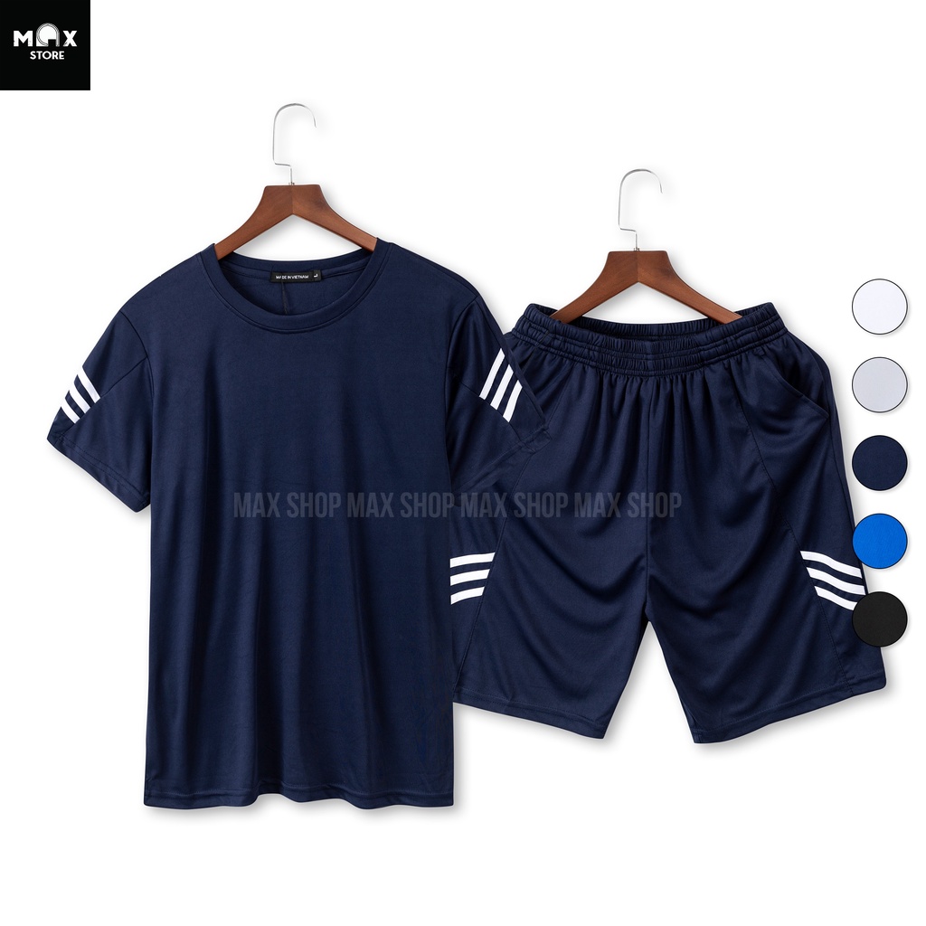 Bộ thể thao nam,bộ quần áo thể thao nam chất thun co giãn, 5 màu trẻ trung năng động full size Mã KAAMax