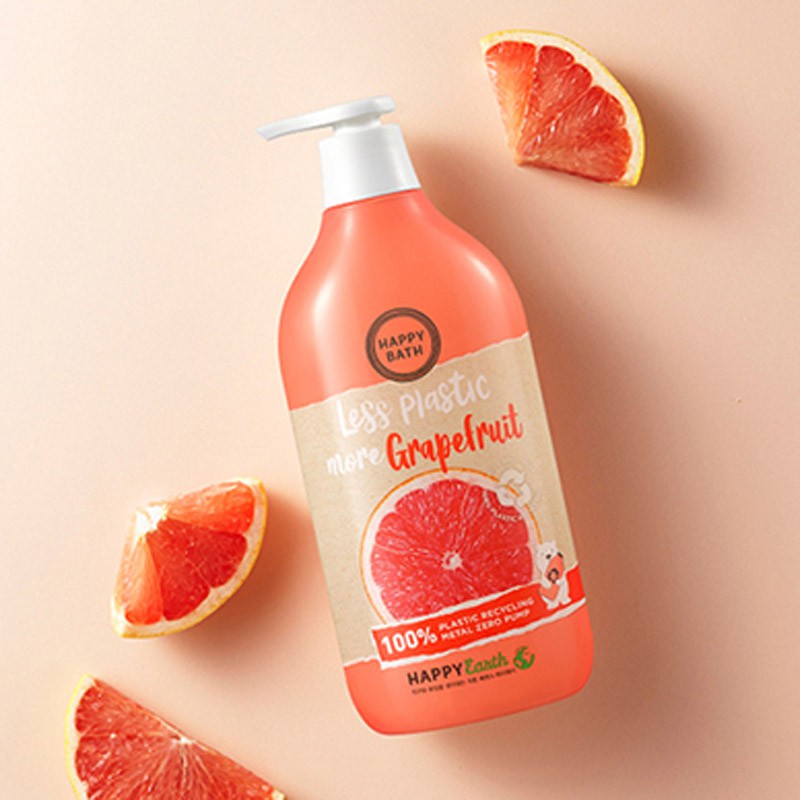 Sữa Tắm Happy Bath Grapefruit Essence Cooling Body Wash 900g Daily Beauty Official