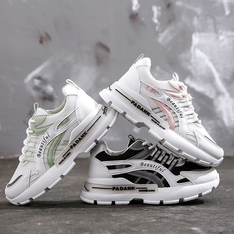 GIÀY THỂ THAO NỮ MWC - GIÀY THỂ THAO TONE TRẮNG PHỐI CHỮ - GIÀY THỂ THAO DA PHỐI LƯỚI- GIÀY THỂ THAO ĐẾ CAO NUTT- 0514 | BigBuy360 - bigbuy360.vn