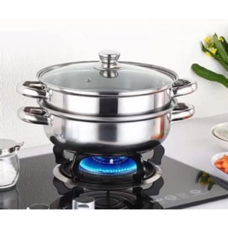 Nồi hấp inox 2 tầng pot size 28cm