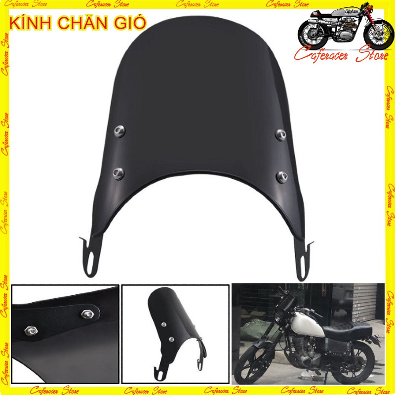 KÍNH CHẮN GIÓ XE MÁY ĐỘ 💎 Kính chắn gió fairing nhựa ABS siêu bền độ các dòng classic,sports ,Cafe racer