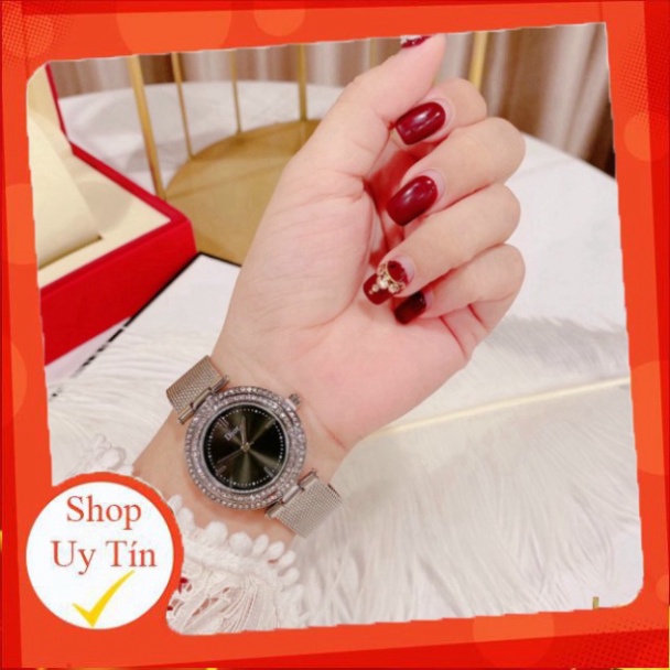 Đồng hồ nữ Dior dây mành mặt tròn hợp kim ko rỉ hợp trend thời trang giới trẻ, bảo hành 12 tháng dong ho nu