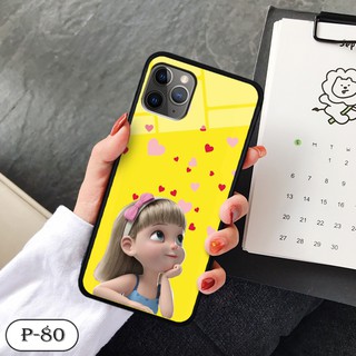 Ốp lưng kính 3D iPhone 11 Pro- hình cute